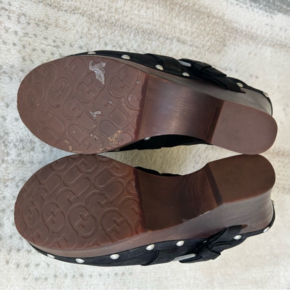 Black Leather Clogs with Buckle Detail - Picture 5 of 5